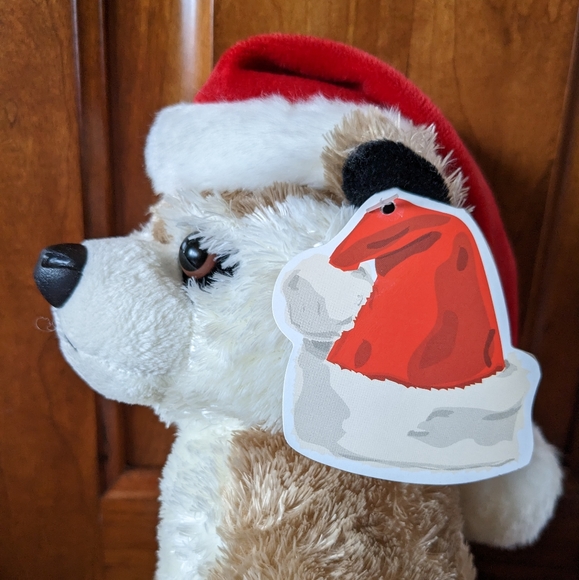 Christmas Meerkat plush San Diego Zoo Santa hat gift tag attached holiday - Picture 3 of 10